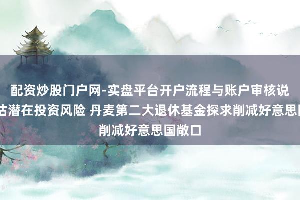 配资炒股门户网-实盘平台开户流程与账户审核说明 评估潜在投资风险 丹麦第二大退休基金探求削减好意思国敞口