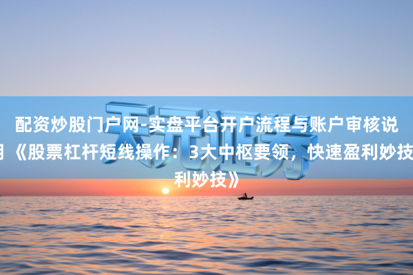 配资炒股门户网-实盘平台开户流程与账户审核说明 《股票杠杆短线操作：3大中枢要领，快速盈利妙技》
